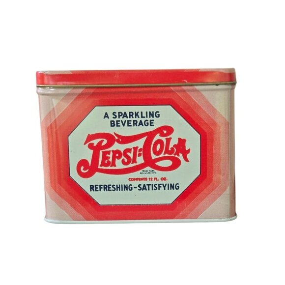 Vintage Pepsi-Cola Recipe Tin Box  retro MCM design collectors piece - Picture 1 of 11